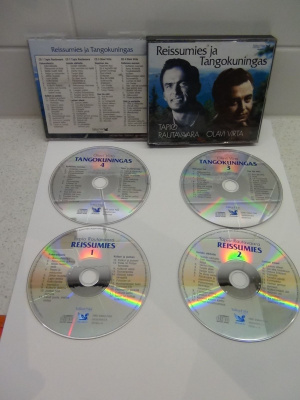 VIRTA & RAUTAVAARA, BOXI  4 cd ,REISSUMIES ja TANGOKUNINGAS