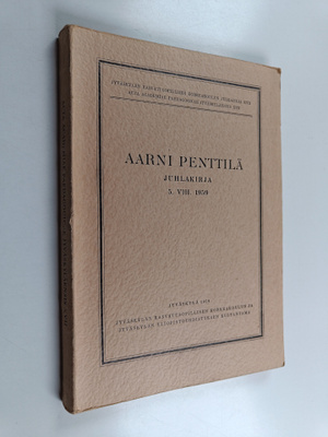 Aarni Penttilä - juhlakirja, 5. VIII. 1959