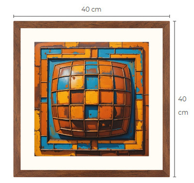 Uusi uniikki abstrakti art print taulu 40 cm x 40 cm