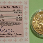 Itävalta, Marie Antoinette kultaraha, 1000 Schilling 1997. - pikkukuva 2