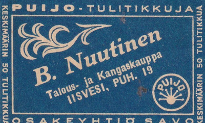 Iisvesi, B. Nuutinen, Osakeyhtiö Savo, Puijo . s47