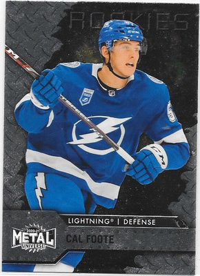 2020-21 Metal Universe Rookies #146 Cal Foote , Tampa Bay RC