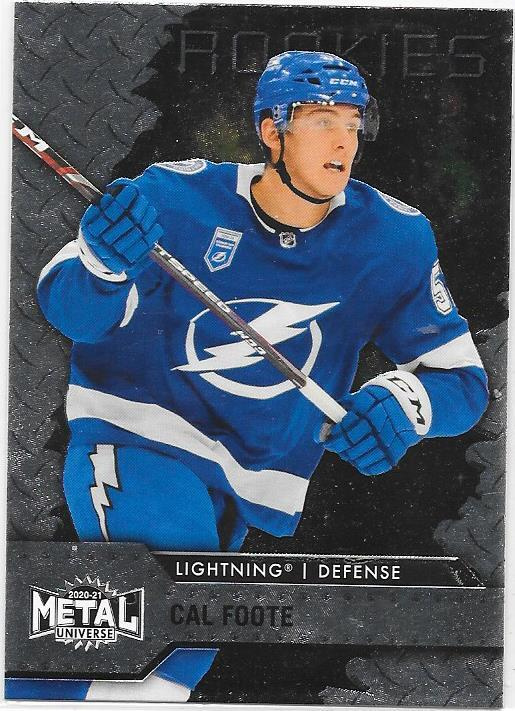 2020-21 Metal Universe Rookies #146 Cal Foote , Tampa Bay RC