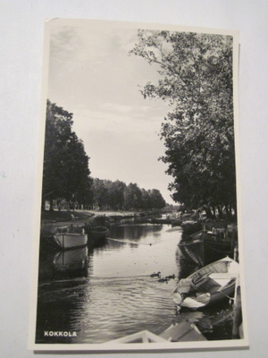 VANHA Postikortti Kokkola 1950-l Alkup.Mallikappale