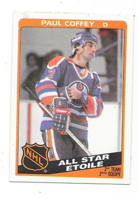 1984-85 OPC #217 Paul Coffey , Edmonton Oilers
