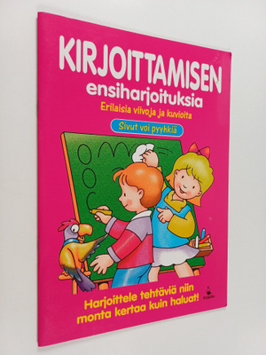 Kirjoittamisen ensiharjoituksia : erilaisia viivoja ja ku...