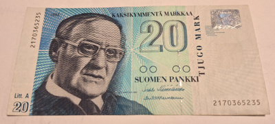 20mk seteli 1993.