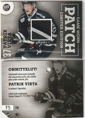 Patrik Virta Tps PATCH  Cardset 2017-18