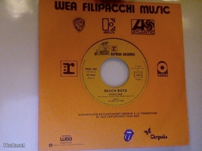 BEACH BOYS :: PEGGY SUE / HEY LITTLE TOMBOY :: VINYYLI 7"
