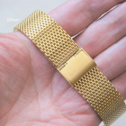 20mm Mesh teräsranneke - kullattu - pikkukuva 2