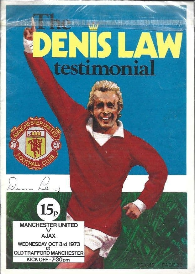 Dennis Law Testimonial Programme 1973