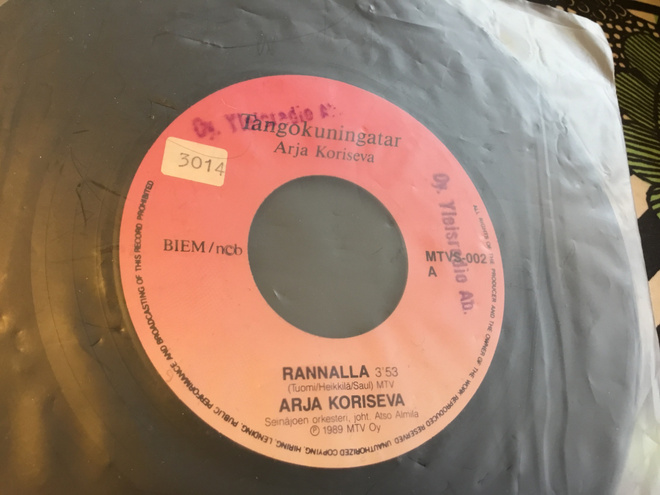 tangokuningatar ja Kuningas single 1989 Koriseva Nevala nm
