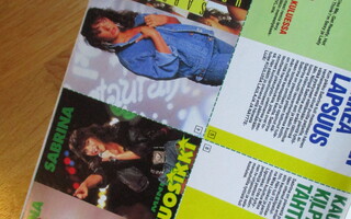SUOSIKKI No 5 1988 BON JOVI * SABRINA Taskupokkari (intact)!
