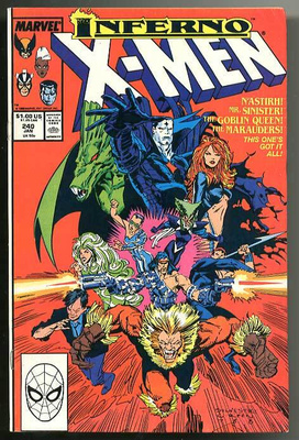X-Men #240 (Marvel, January 1989) Inferno 1