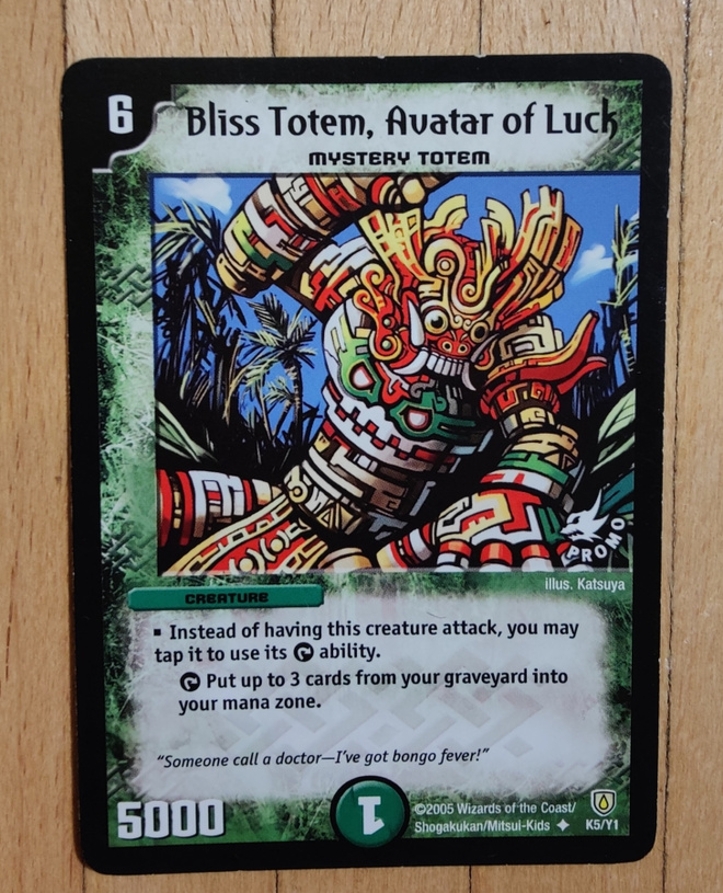 Duel masters - Bliss totem Avatar of Luck