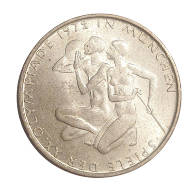Hopea 10 markkaa 1972 Saksa München Olympia