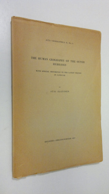 Stig Jaatinen : The human geography of the Outer Hebrides...