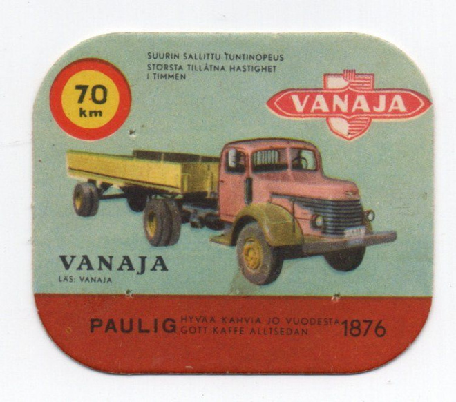 Kahvilappu Paulig VANAJA