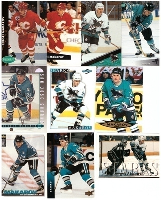 10 x Legenda SERGEI MAKAROV Flames, Sharks