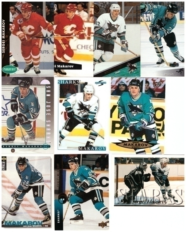 10 x Legenda SERGEI MAKAROV Flames, Sharks