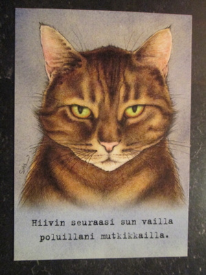 KULKEMATON KISSAKORTTI HIIVIN SEURAASI SUN VAILLA POLUILLANI