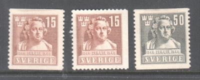 Ruotsi 1940 Fa 326-7 liimakkeellisena.
