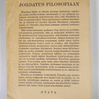 Urpo Harva : Johdatus filosofiaan - pikkukuva 2