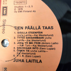 Juha Laitila LP Tien päällä taas 1978 - pikkukuva 4