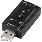 Deltaco USB äänikortti, 2x3.5mm, äänensäätö, vaimennus UUSI - pikkukuva 2