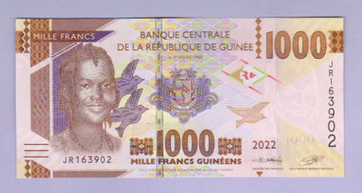 Guinea 1000 Francs v.2022 UNC P-48
