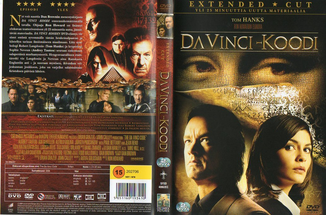 DA VINCI-KOODI	(35 569)	k	-FI-	DVD	(2)	tom hanks	2006	2 dvd-