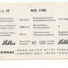 Purkkakuva Hellas n:o 59 MG 1100 Purukumikuva - pikkukuva 2