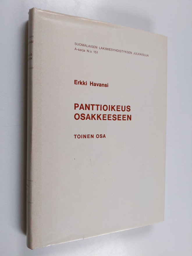 Erkki Havansi : Panttioikeus osakkeeseen 2 osa