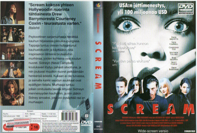 Scream (37 341) k -FI- DVD suomik. courtney cox 1996 (vanha