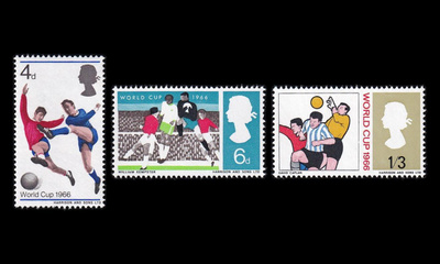 Iso-Britannia 422-4x ** Jalkapallon MM-kilpailut (1966)