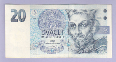 Tsekki 20 Korun v.1994 P-10