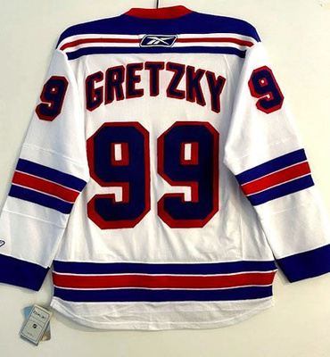 NHL FaniPaita Rangers WAYNE GRETZKY #99 White (UUSI!)