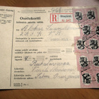 1924 Orusjärvi R osoitekortti sotilaalle Haminaan - pikkukuva 1