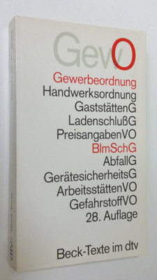 Gewerbeordnung (GewO) : mit Verordnungen, Handwerksordnun...