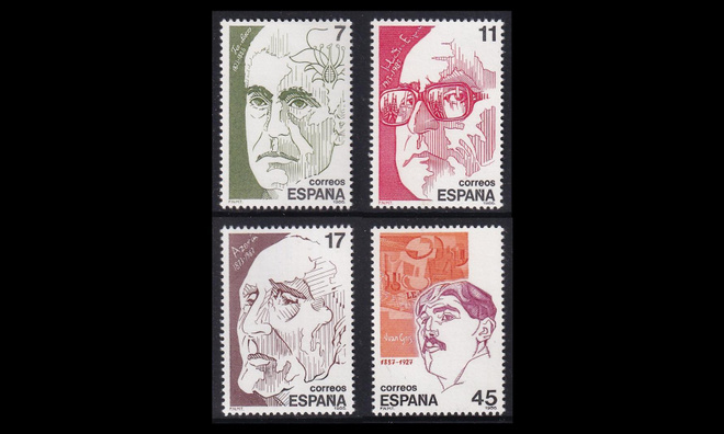 Espanja 2733-6 ** Merkkihenkilöitä (1986)