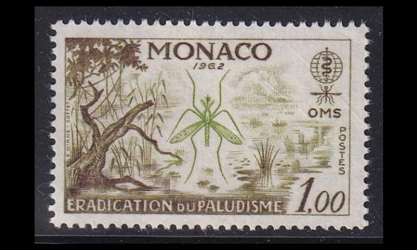 Monaco 692 ** Malarian ehkäisy (1962)