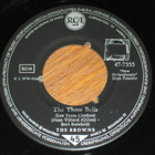 7" The BROWNS - The Three Bells - single 1959 country pop EX - pikkukuva 1