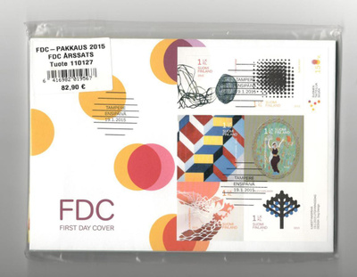 v.2015 postin avaamaton FDC-pakkaus (ovh. 82,90 €)