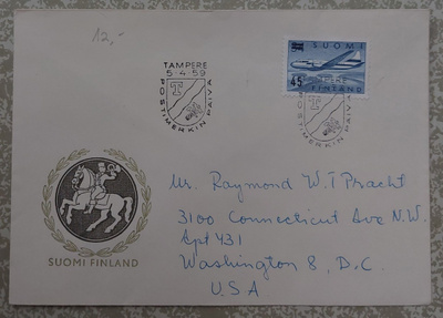 1959  M54 45/34mk Convair FDC