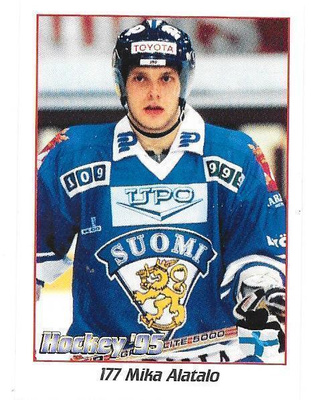 1995 Hockey VM #177 Mika Alatalo Suomi TPS Kärpät