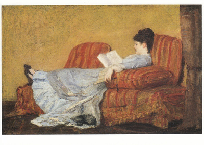 Mary Cassatt: Nainen lukemassa