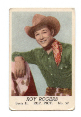 Purkkakuva Serie H. n:o 52 ROY ROGERS