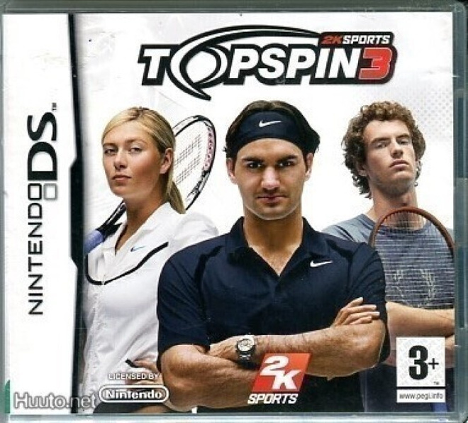 * Top spin 3 2DS/DS/3DSXL/DSi/DSlite/3DS Uusi Lue Kuvaus