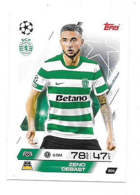 2025-26 Topps Match Attax #201 Zeno Depast , Sporting CP