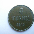 5 penniä 1910 - pikkukuva 1